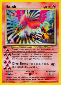 1st Edition Ho-oh 7/64, Neo Revelation