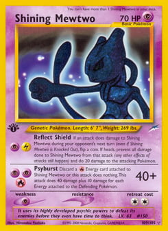 1st Edition Shining Mewtwo 109/105, Neo Destiny