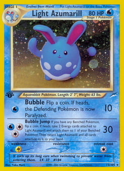 1st Edition Light Azumarill 13/105, Neo Destiny