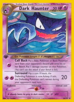 1st Edition Dark Haunter 36/105, Neo Destiny