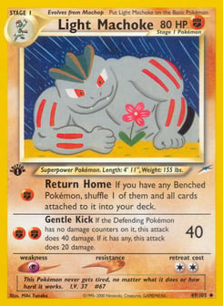 1st Edition Light Machoke 49/105, Neo Destiny