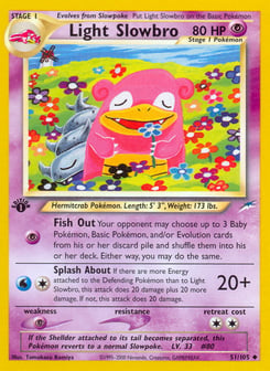 1st Edition Light Slowbro 51/105, Neo Destiny
