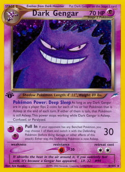 1st Edition Dark Gengar 6/105, Neo Destiny