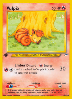 Vulpix 91/105, Neo Destiny