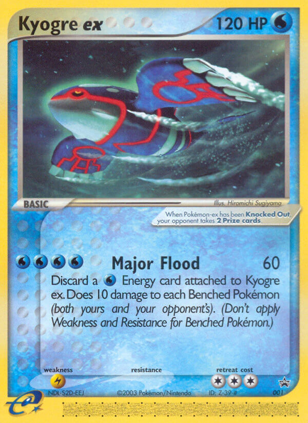 Kyogre ex 1/40, Nintendo Black Star Promos Pokémon card
