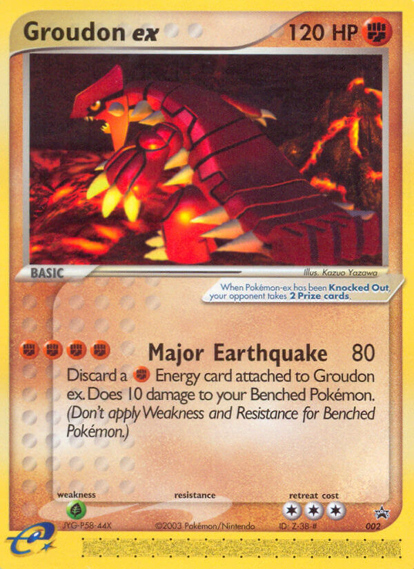 Groudon ex 2/40, Nintendo Black Star Promos Pokémon card