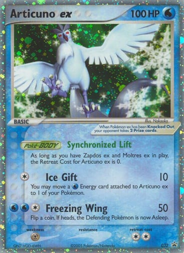 Articuno ex 32/40 from Nintendo Black Star Promos