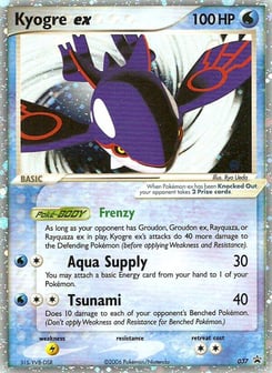 Kyogre ex 37/40, Nintendo Black Star Promos