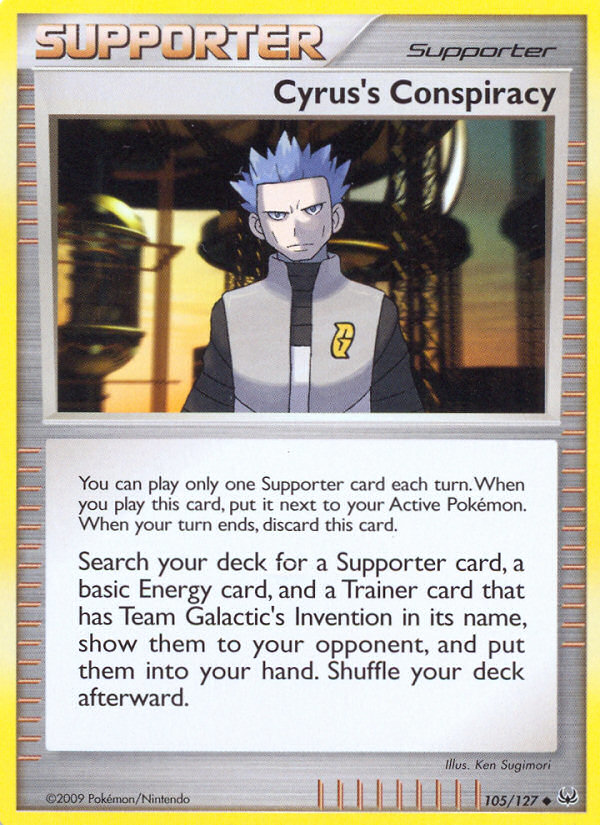 Cyrus's Conspiracy 105/127, Platinum Pokémon card