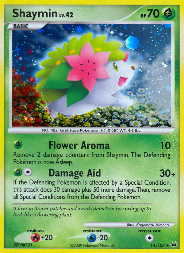 Shaymin 14/127, Platinum Pokémon card