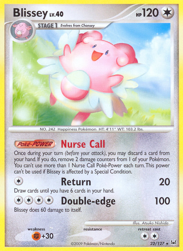Blissey 22/127, Platinum Pokémon card