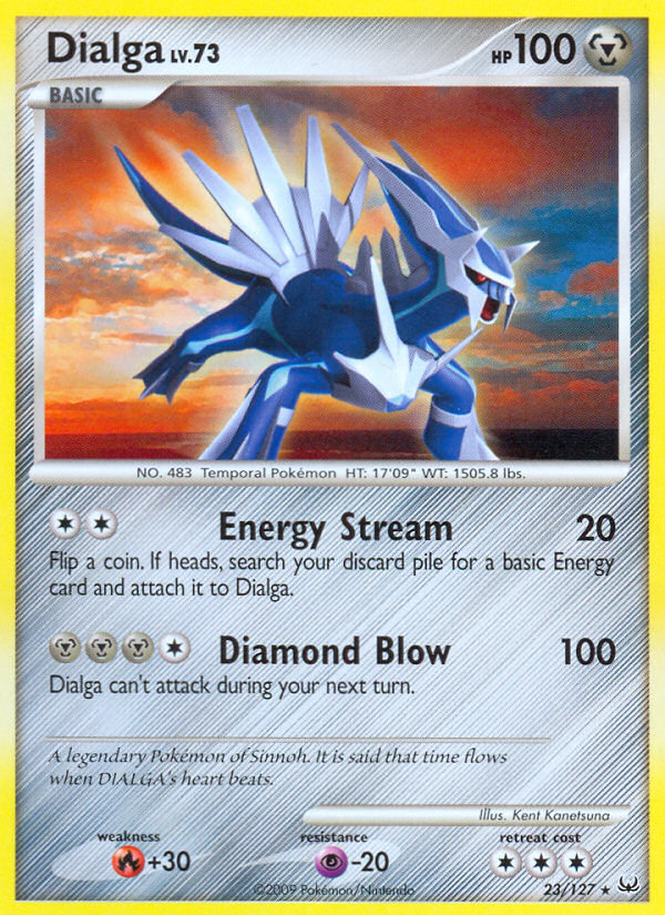 Dialga 23/127, Platinum Pokémon card