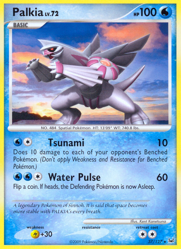 Palkia 37/127, Platinum Pokémon card