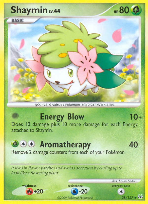 Shaymin 38/127, Platinum Pokémon card