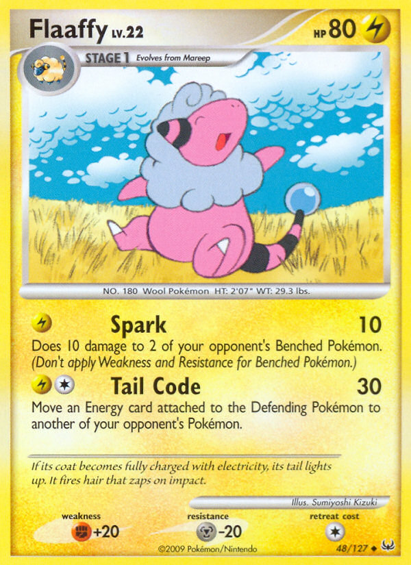 Flaaffy 48/127, Platinum Pokémon card