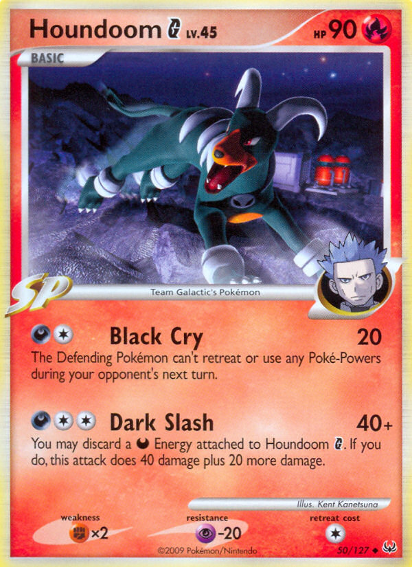 Houndoom G 50/127, Platinum Pokémon card