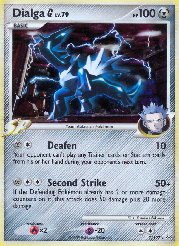 Dialga G 7/127, Platinum Pokémon card