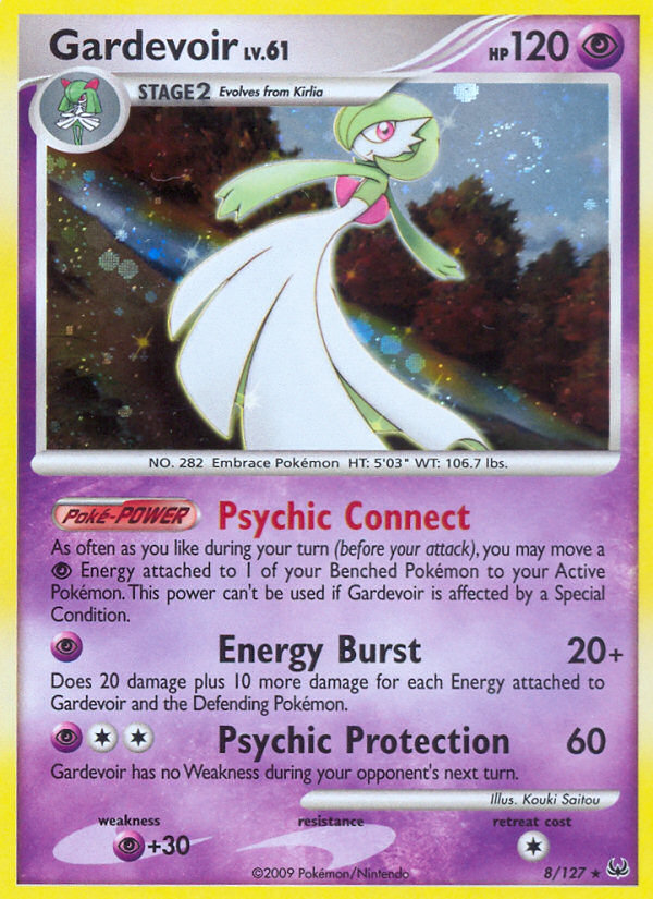 Gardevoir 8/127, Platinum Pokémon card