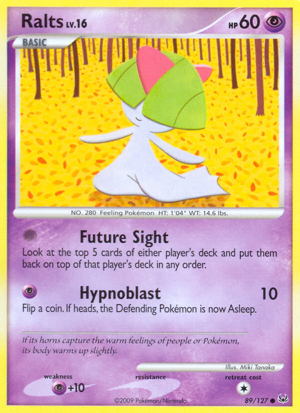 Ralts 89/127, Platinum Pokémon card