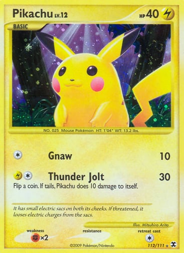 Pikachu 112/111 from Rising Rivals