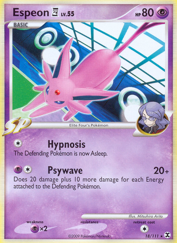 Espeon E4 18/111, Rising Rivals Pokémon card