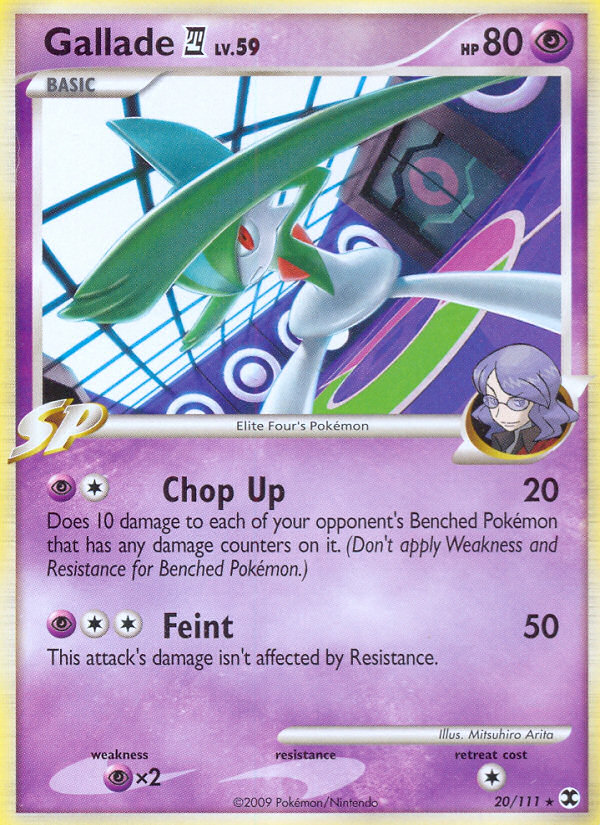 Gallade E4 20/111, Rising Rivals Pokémon card