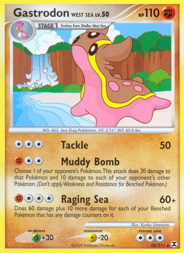 Gastrodon West Sea 22/111, Rising Rivals Pokémon card