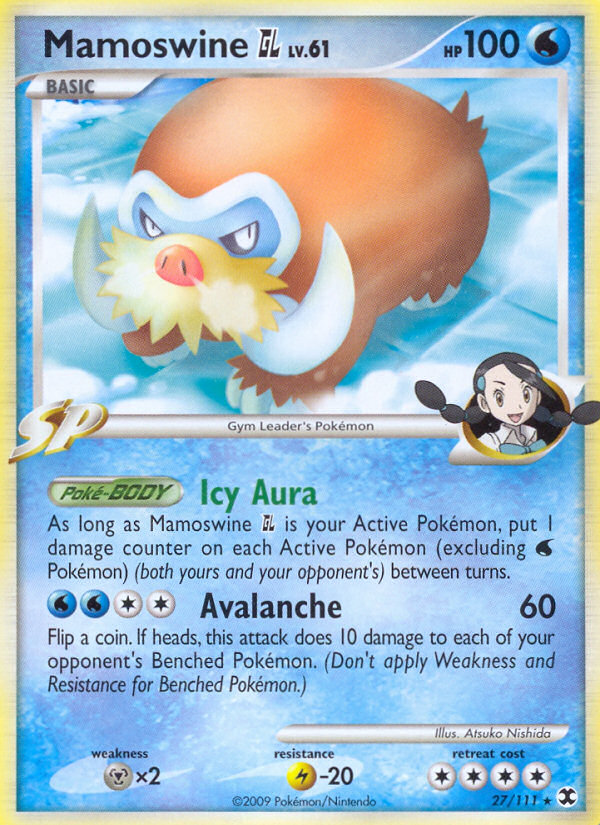 Mamoswine GL 27/111, Rising Rivals Pokémon card