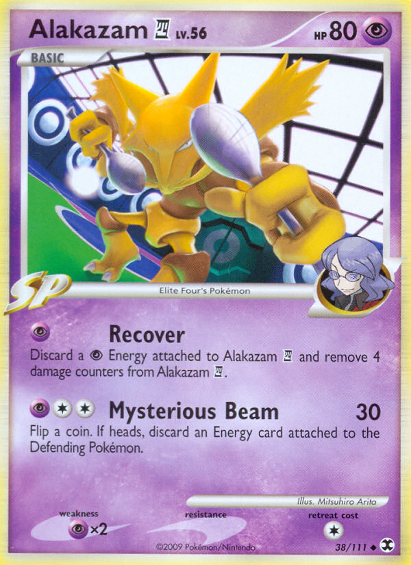 Alakazam E4 38/111, Rising Rivals Pokémon card