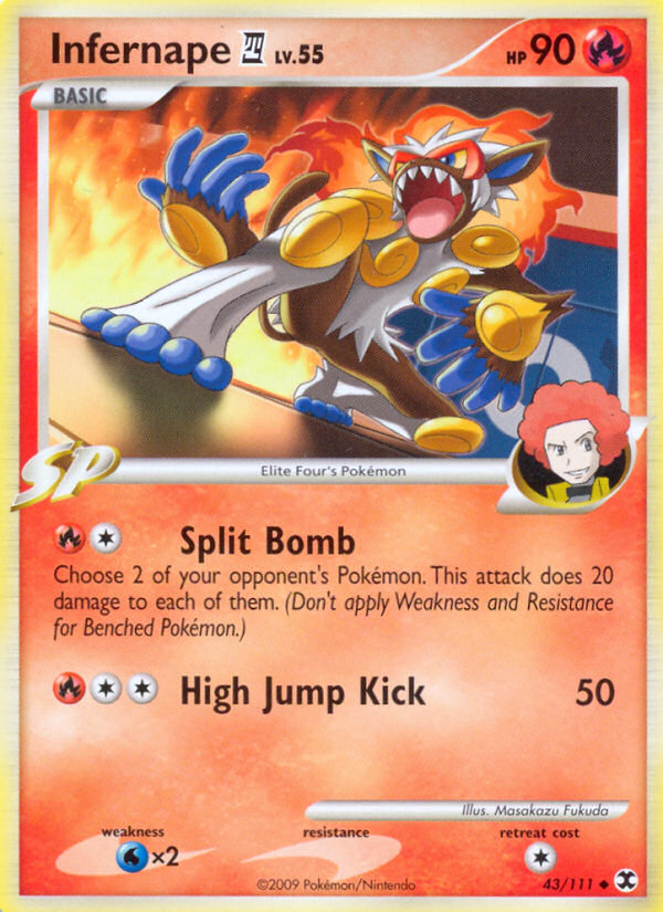 Infernape E4 43/111, Rising Rivals Pokémon card