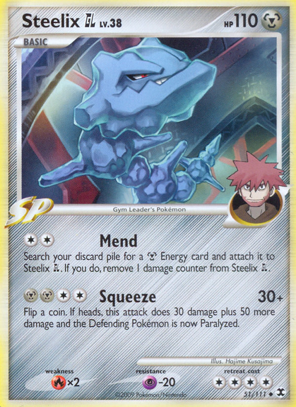 Steelix GL 51/111, Rising Rivals Pokémon card