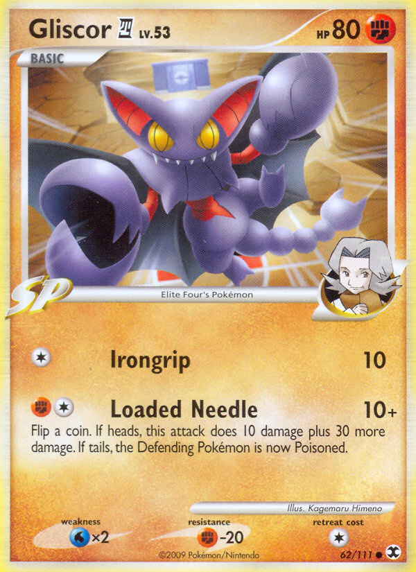Gliscor E4 62/111, Rising Rivals Pokémon card