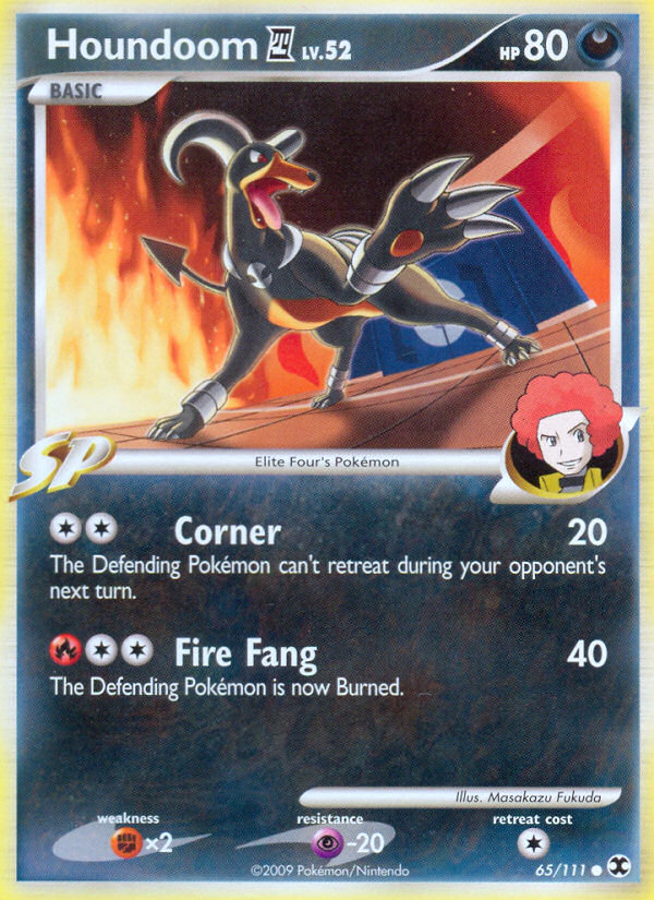 Houndoom E4 65/111, Rising Rivals Pokémon card