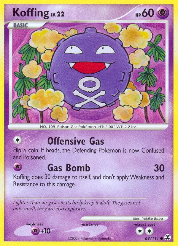 Koffing 68/111, Rising Rivals Pokémon card