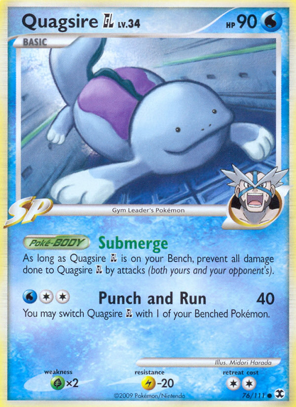 Quagsire GL 76/111, Rising Rivals Pokémon card