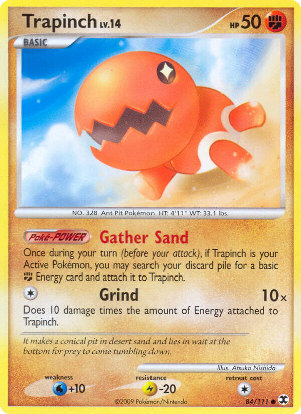 Trapinch 84/111, Rising Rivals Pokémon card
