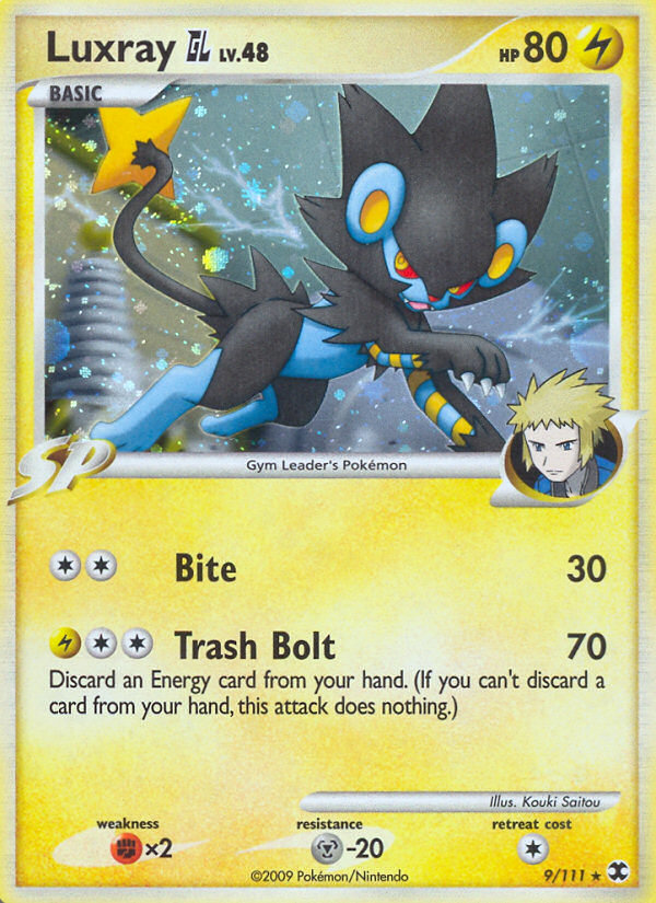 Luxray GL 9/111, Rising Rivals Pokémon card