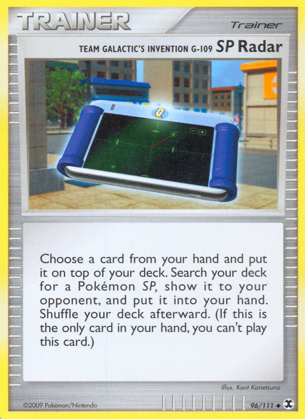 Team Galactic's Invention G-109 SP Radar 96/111, Rising Rivals Pokémon card