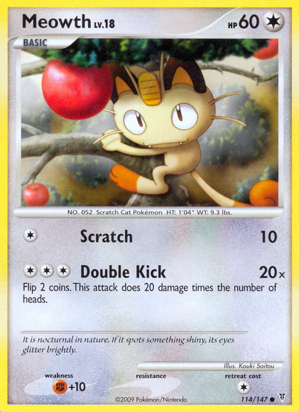 Meowth 114/147, Supreme Victors Pokémon card