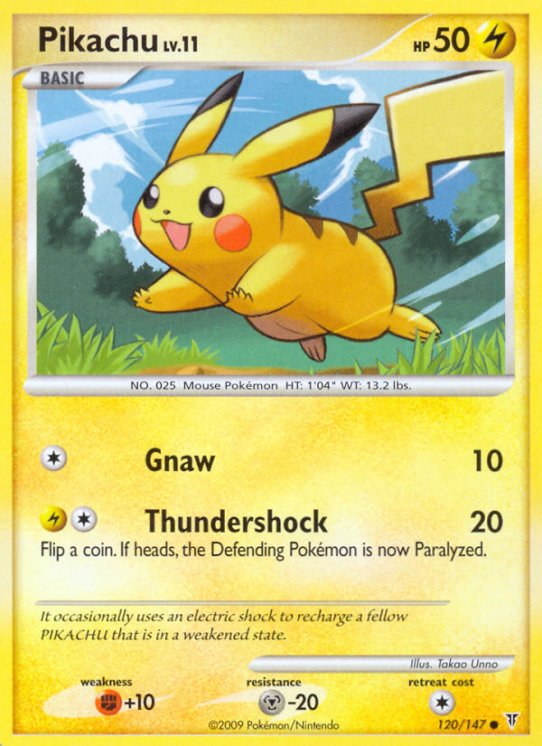Pikachu 120/147, Supreme Victors Pokémon card