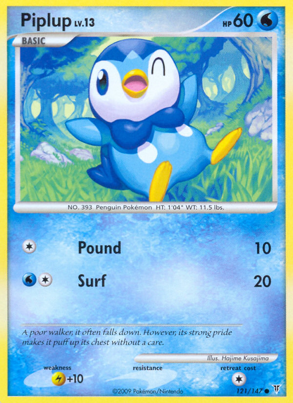 Piplup 121/147, Supreme Victors Pokémon card