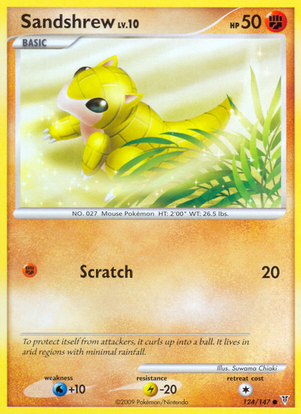 Sandshrew 124/147, Supreme Victors Pokémon card