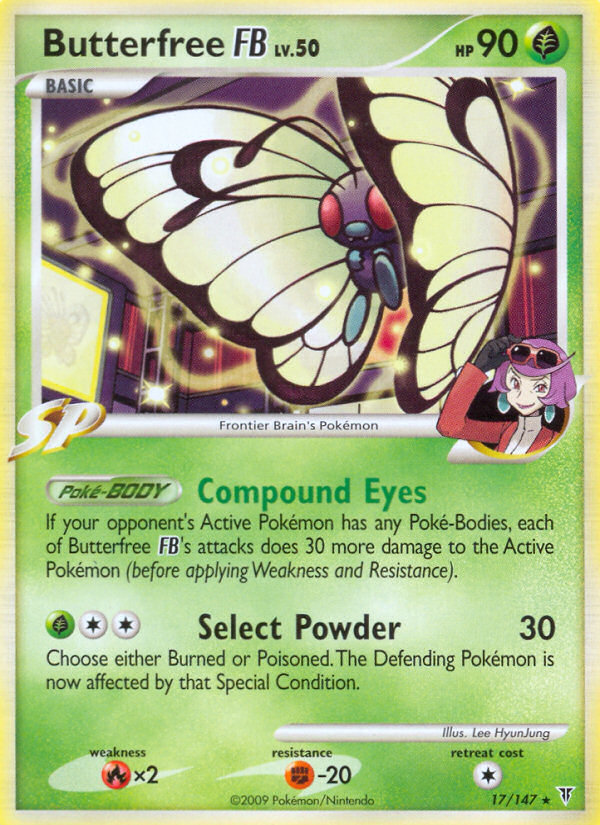 Butterfree FB 17/147, Supreme Victors Pokémon card