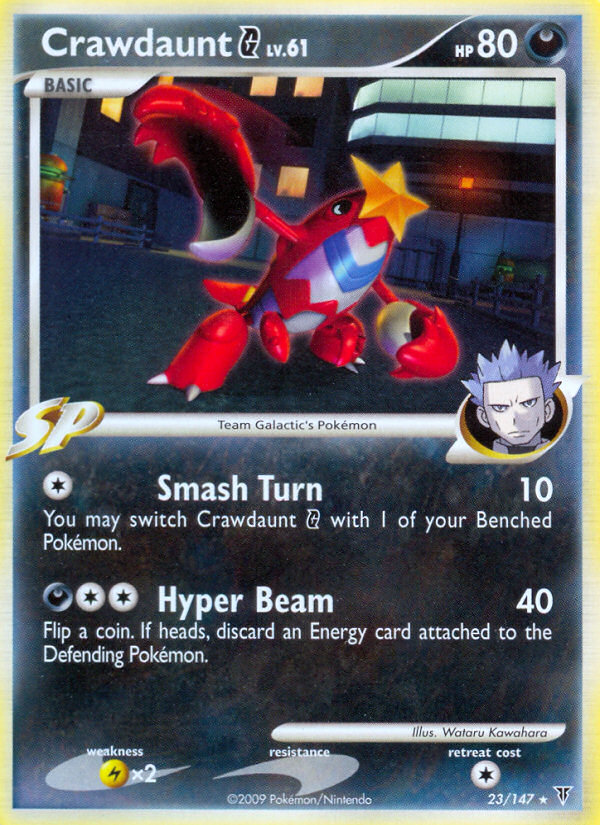 Crawdaunt G 23/147, Supreme Victors Pokémon card