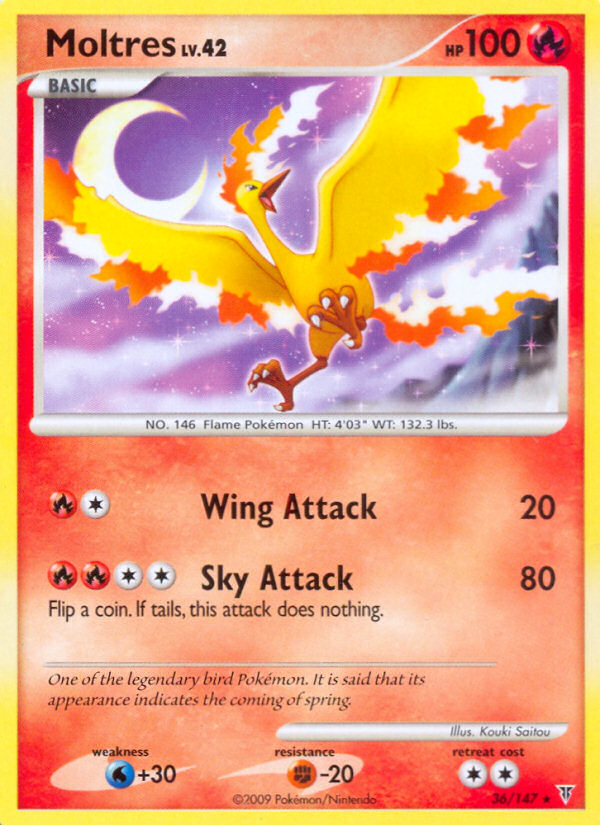 Moltres 36/147, Supreme Victors Pokémon card