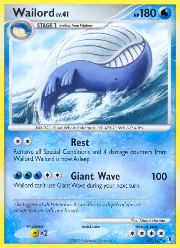 Wailord 47/147, Supreme Victors Pokémon card