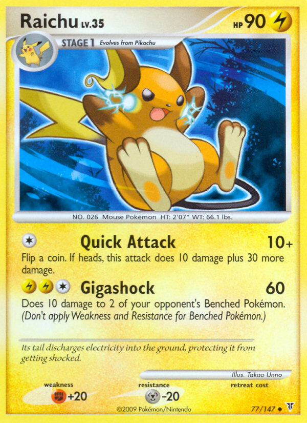 Raichu 77/147, Supreme Victors Pokémon card