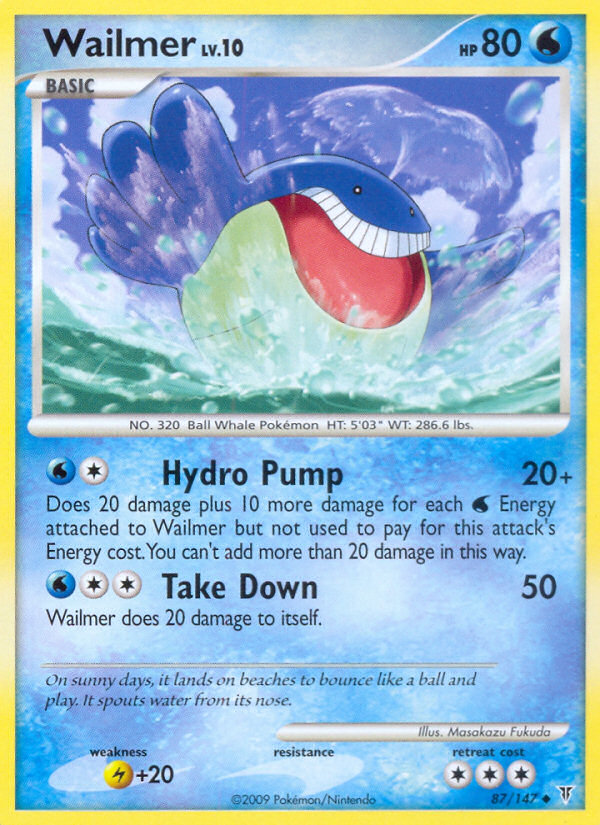 Wailmer 87/147, Supreme Victors Pokémon card