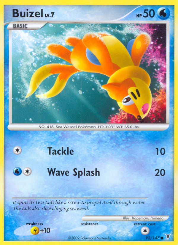 Buizel 92/147, Supreme Victors Pokémon card