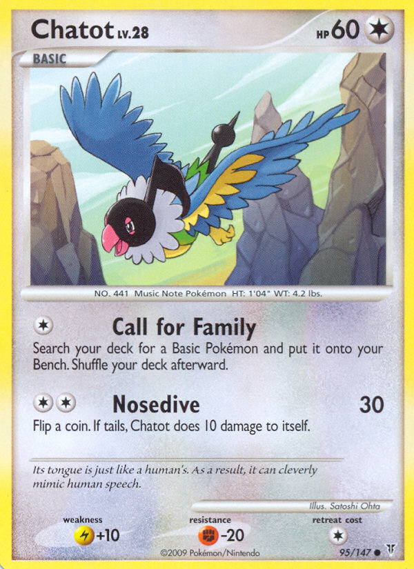 Chatot 95/147, Supreme Victors Pokémon card